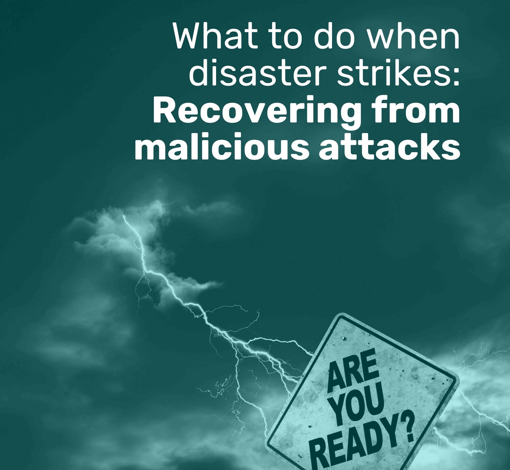 Recovering from Malicious Attacks