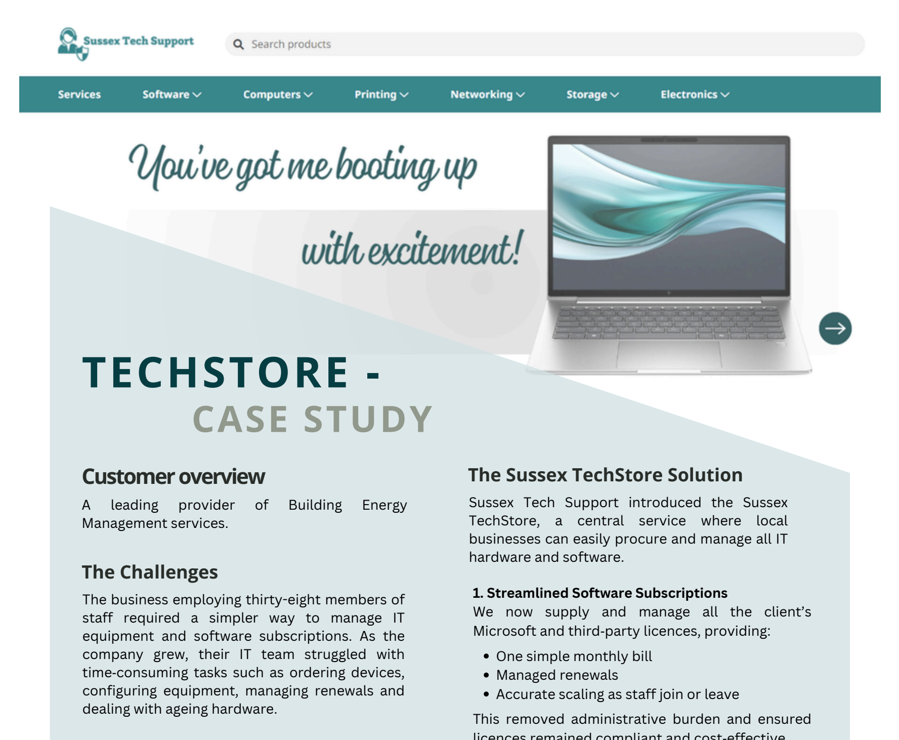 Tech Store Case Study